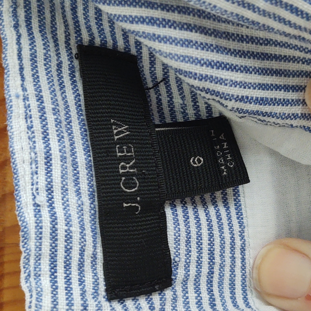 J Crew Pin Stripe Romper - Picture 6 of 6